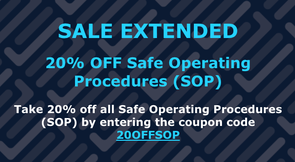 Week 2 National Safe Work Month - SOP Discount Extended